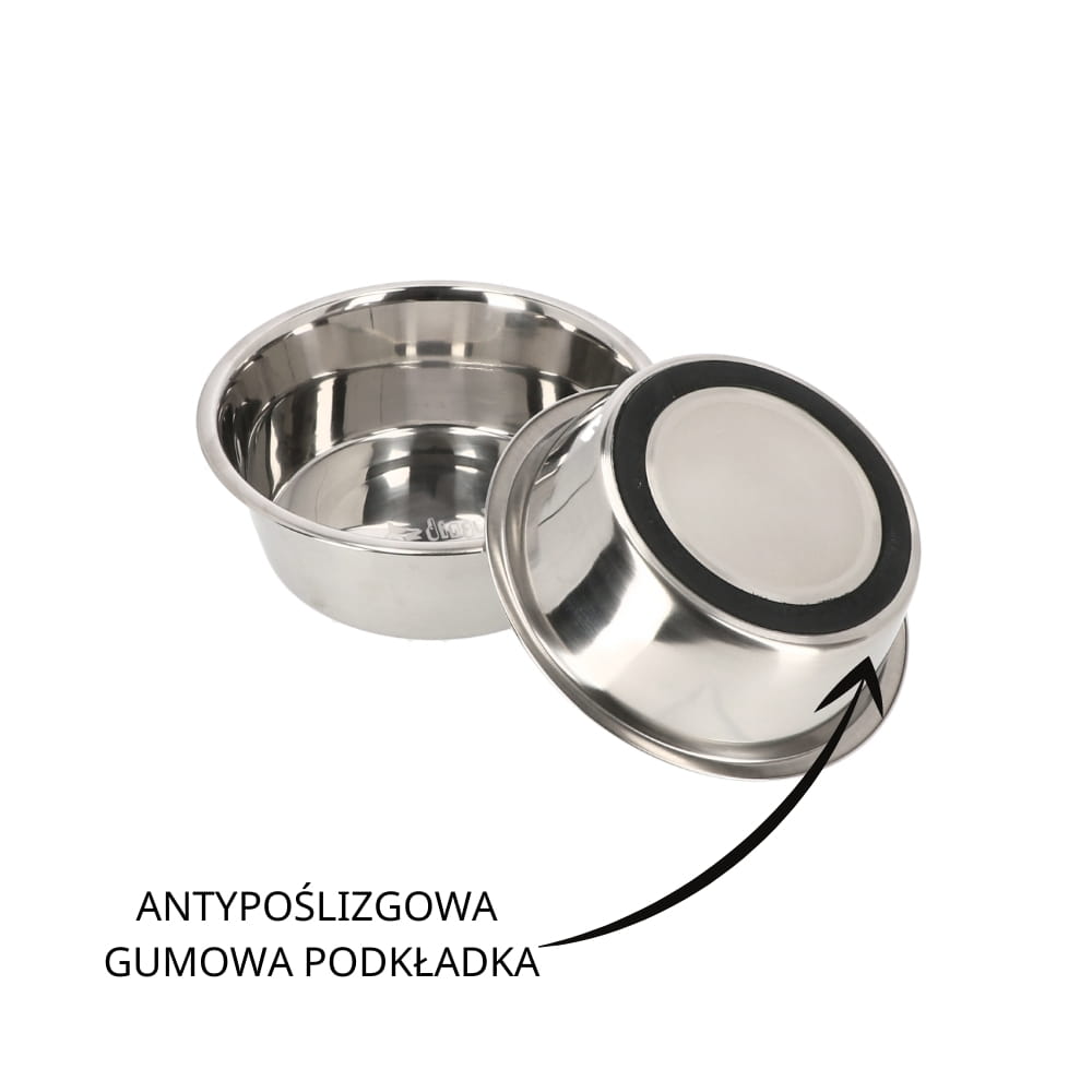 Miska metalowa na gumie