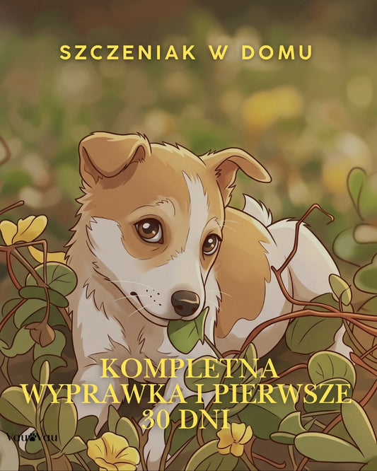 Okładka e-booka Szczeniak w domu — szczeniak w ogrodzie